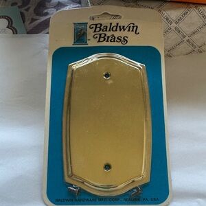 Baldwin Brass plate covers